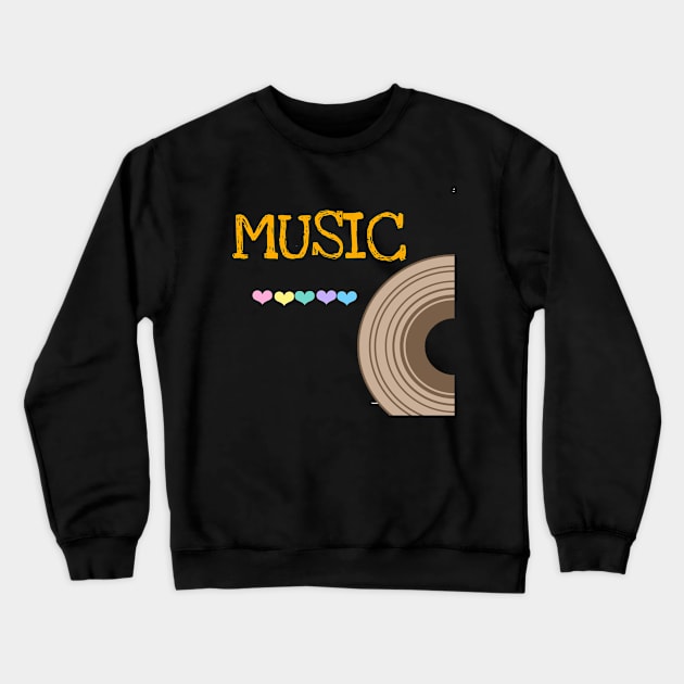 Music Crewneck Sweatshirt by see mee